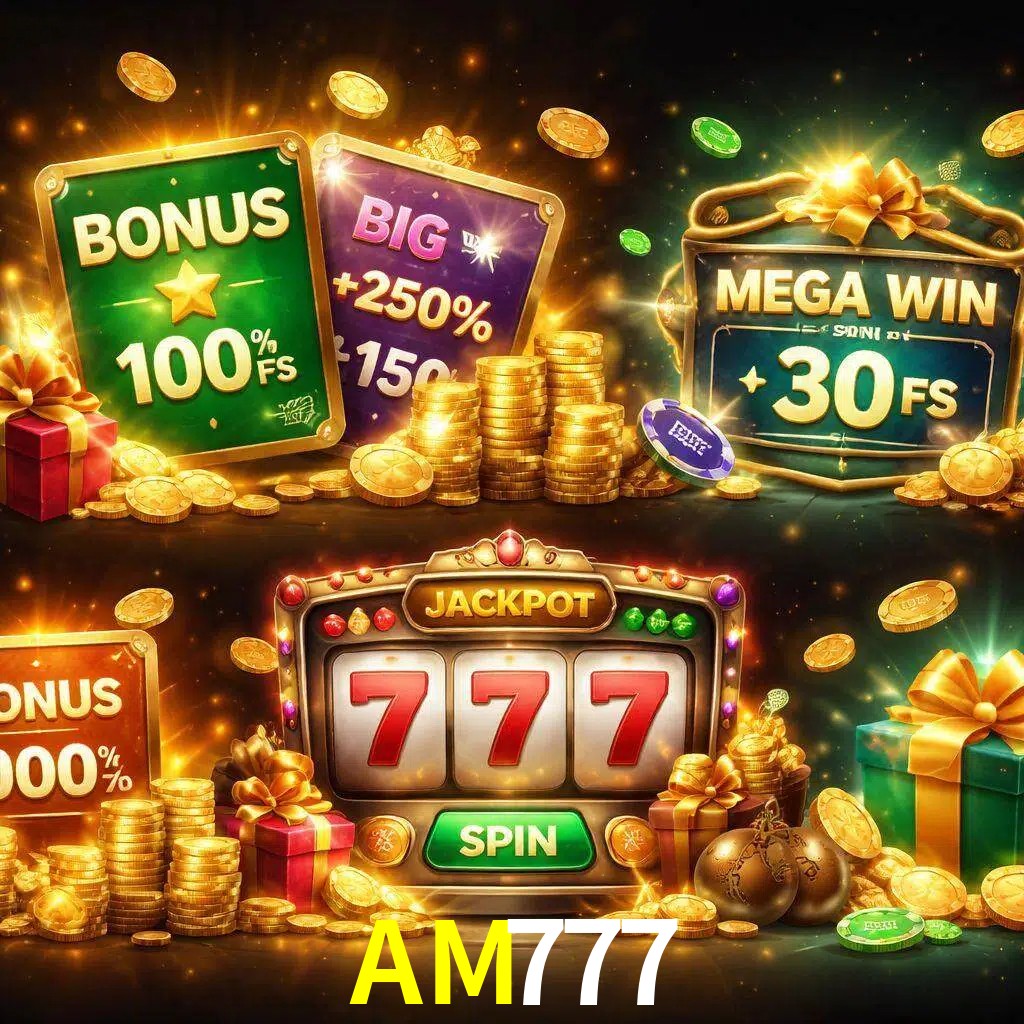 Tipos de bonos AM777 incluyendo recompensas de bienvenida y promociones continuas
